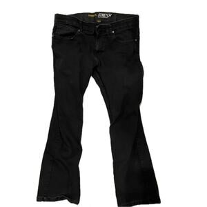 Stanley Stretch Tech Straight Fit Black Jeans Mens 30x30